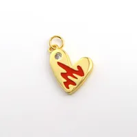 1 Piece 1.4*2.4cm 2*0.9CM Copper Zircon Lips Heart Shape Pendant sku image 8