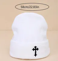 Unisex Simple Style Cross Eaveless Beanie Hat main image 2