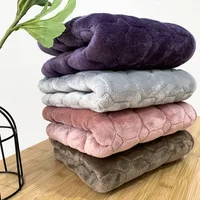 Winter Flannel Padded Non-slip Plush Chair Cushion Office Car Cushion Sofa Restaurant Solid Color Cushion Wholesale main image 1