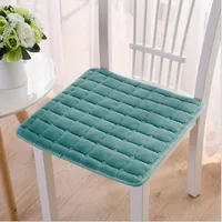 Winter Flannel Padded Non-slip Plush Chair Cushion Office Car Cushion Sofa Restaurant Solid Color Cushion Wholesale main image 2