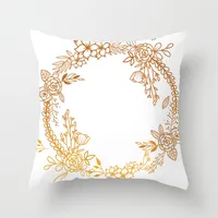 Modern Style Pastoral Letter Plant Linen Pillow Cases Couch & Sofa Decor sku image 39