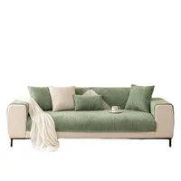 Winter New Plush Sofa Cushion Modern Simple Non-slip Solid Color Corduroy Striped Sofa Cushion Towel Wholesale main image 5