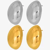 1 Pair Casual Simple Style Streetwear Geometric Irregular Plating 304 Stainless Steel Ear Studs main image 1