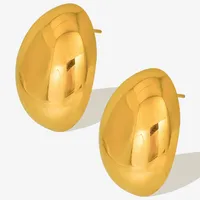 1 Pair Casual Simple Style Streetwear Geometric Irregular Plating 304 Stainless Steel Ear Studs main image 5