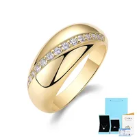 925 Sterling Silver Moissanite Geometric Rings GRA Certificate sku image 6