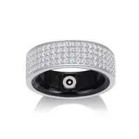 925 Sterling Silver Moissanite Geometric Rings GRA Certificate main image 1