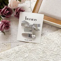 Magic Color Silver Bright Leather Series Sweet Girl's Hairpin New  Cute Girl's Broken Hair Bangs BB Clip Headwear sku image 21