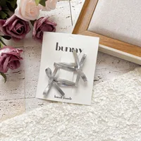 Magic Color Silver Bright Leather Series Sweet Girl's Hairpin New  Cute Girl's Broken Hair Bangs BB Clip Headwear sku image 4
