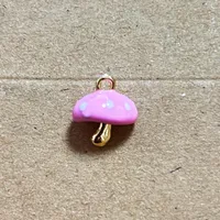 3 Pieces 15*15mm Alloy Mushroom Pendant main image 4