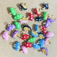 3 Pieces 15*15mm Alloy Mushroom Pendant main image 1