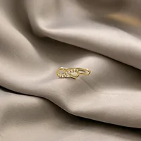 Non-perforated U-shaped Nose Clip Retro Cold Wind Bow Jewelry Moon Eight Mans Star Diamond Nose Wholesale sku image 16