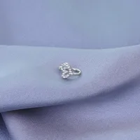 Non-perforated U-shaped Nose Clip Retro Cold Wind Bow Jewelry Moon Eight Mans Star Diamond Nose Wholesale sku image 1