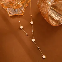 304 Stainless Steel 18K Gold Plated IG Style Modern Style Classic Style Tassel Star Heart Shape Pendant Necklace main image 4