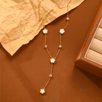 304 Stainless Steel 18K Gold Plated IG Style Modern Style Classic Style Tassel Star Heart Shape Pendant Necklace main image 9