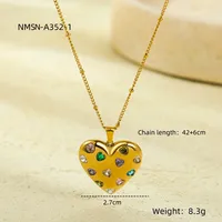 Classic Style Heart Shape 304 Stainless Steel Women's Pendant Necklace main image 2