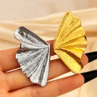 Wholesale Jewelry Casual Retro Marine Style Maple Leaf 304 Stainless Steel 18K Gold Plated Plating Open Rings main image 1