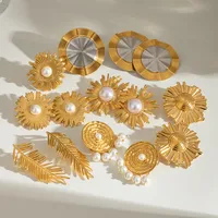 1 Pair Simple Style Classic Style Geometric 304 Stainless Steel Ear Studs main image 2