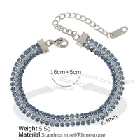 Simple Style Classic Style Geometric 304 Stainless Steel 18K Gold Plated Zircon Bracelets In Bulk sku image 2