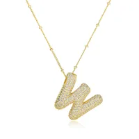 Wholesale Jewelry Simple Style Letter 304 Stainless Steel Pendant Necklace sku image 15