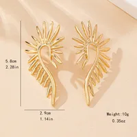 1 Pair Simple Style Streetwear Geometric Zinc Alloy Ear Studs main image 2