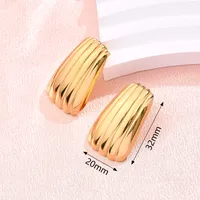 1 Pair/Package Modern Style Simple Style Irregular Simple Handmade 304 Stainless Steel Ear Studs sku image 4