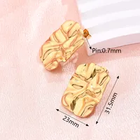1 Pair/Package Modern Style Simple Style Irregular Simple Handmade 304 Stainless Steel Ear Studs main image 6