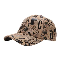 Women's Retro Classic Style Printing Letter Curved Eaves Baseball Cap main image 4
