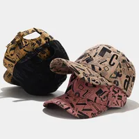 Women's Retro Classic Style Printing Letter Curved Eaves Baseball Cap main image 2