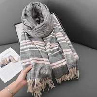 Women's Casual Classic Style Stripe Polyester Scarf main image 1