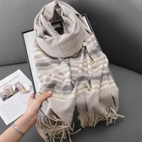 Women's Casual Classic Style Stripe Polyester Scarf sku image 2