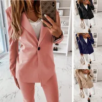Spring Women's New  Designed   Long Sleeve Solid Color Button Suit Women's Jacket Cardigan main image 2