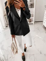 Spring Women's New  Designed   Long Sleeve Solid Color Button Suit Women's Jacket Cardigan main image 3