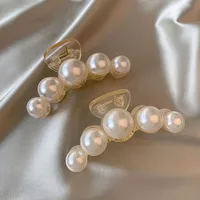 Women's Simple Style Classic Style Solid Color Arylic Inlay Pearl Hair Claws main image 2