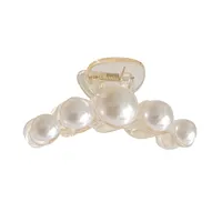 Women's Simple Style Classic Style Solid Color Arylic Inlay Pearl Hair Claws main image 4