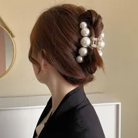 Women's Simple Style Classic Style Solid Color Arylic Inlay Pearl Hair Claws main image 5