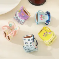 1 Grip Cute Girl Coffee Cup Design Hair Claw Shark Clip Personalized Hair Accessories Barrettes Suitable For Ladies To Wear main image 7