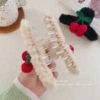 Women's Cute Color Block Cloth Hair Claws main image 4