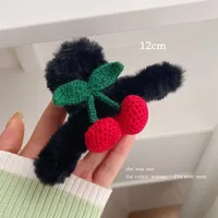 Women's Cute Color Block Cloth Hair Claws sku image 1