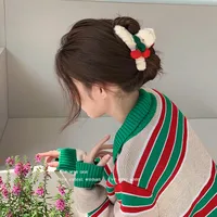 Women's Cute Color Block Cloth Hair Claws main image 3
