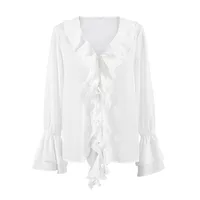 Women's Blouse Long Sleeve Blouses Vacation Simple Style Solid Color main image 5
