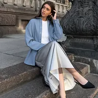 Women's Elegant Streetwear Solid Color Pocket Single Breasted Casual Jacket main image 2