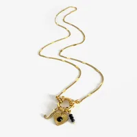 Wholesale Jewelry IG Style Modern Style Letter Heart Shape 316L Stainless Steel  Acrylic Resin Pendant Necklace sku image 11