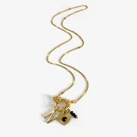 Wholesale Jewelry IG Style Modern Style Letter Heart Shape 316L Stainless Steel  Acrylic Resin Pendant Necklace sku image 15