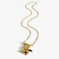 Wholesale Jewelry IG Style Modern Style Letter Heart Shape 316L Stainless Steel  Acrylic Resin Pendant Necklace sku image 27