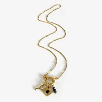 Wholesale Jewelry IG Style Modern Style Letter Heart Shape 316L Stainless Steel  Acrylic Resin Pendant Necklace sku image 26