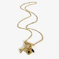 Wholesale Jewelry IG Style Modern Style Letter Heart Shape 316L Stainless Steel  Acrylic Resin Pendant Necklace sku image 12