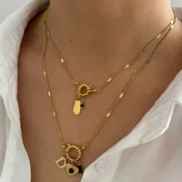 Wholesale Jewelry IG Style Modern Style Letter Heart Shape 316L Stainless Steel  Acrylic Resin Pendant Necklace main image 6