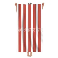 Single-sided Velvet Beach Towel Microfiber Beach Bath Towel Personalized Striped Pattern Towel Bath Towel Summer Beach main image 5