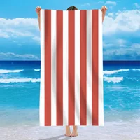 Single-sided Velvet Beach Towel Microfiber Beach Bath Towel Personalized Striped Pattern Towel Bath Towel Summer Beach sku image 5