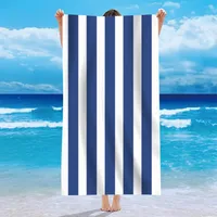 Single-sided Velvet Beach Towel Microfiber Beach Bath Towel Personalized Striped Pattern Towel Bath Towel Summer Beach sku image 12